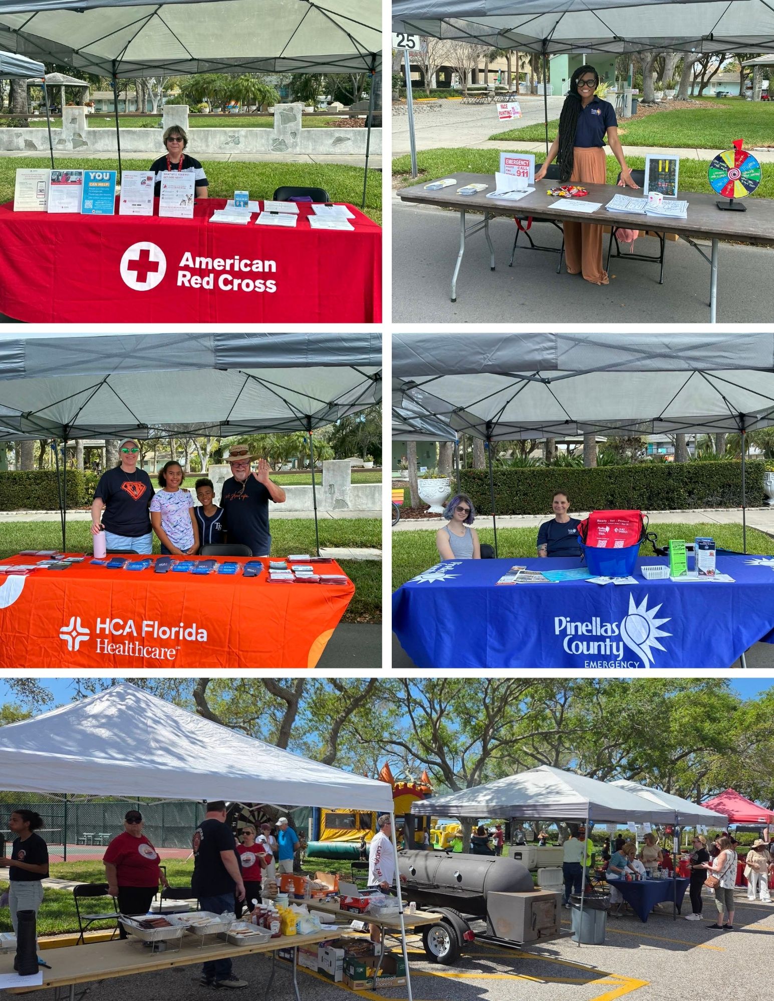 Collage of Groups of People at the City's Block Party